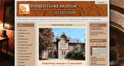 Desktop Screenshot of muzeumceskydub.cz