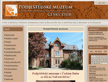 Tablet Screenshot of muzeumceskydub.cz